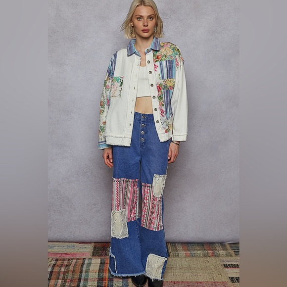 🧺 POL “ Meadow Stripe Jacket “ | Ivory - Picture 3 of 9